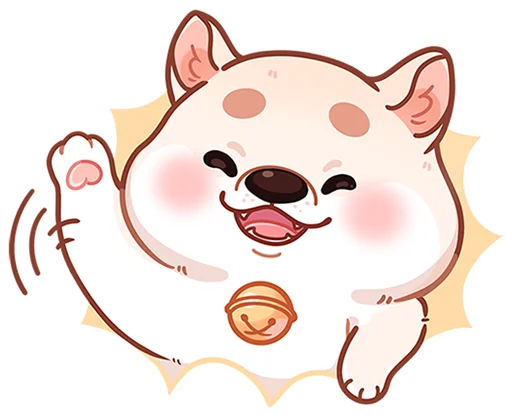 👋 Стикер «Шиба без надписей» для Telegram