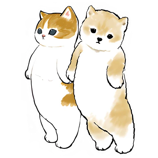 😔 Стикер «Шиба и Нян» для Telegram