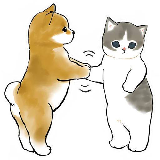 👋 Стикер «Шиба и Нян» для Telegram
