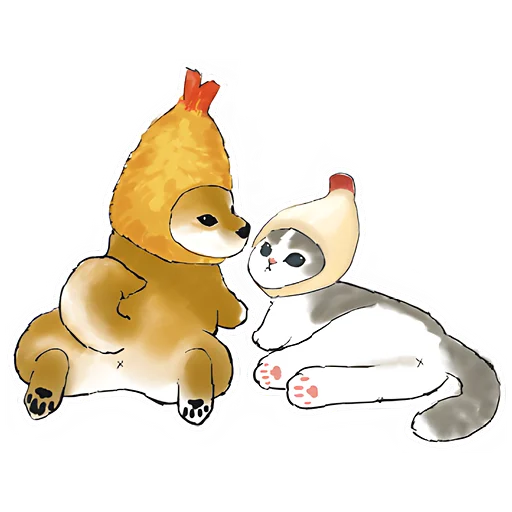 🥰 Стикер «Шиба и Нян» для Telegram