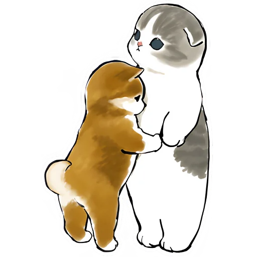 🤗 Стикер «Шиба и Нян» для Telegram