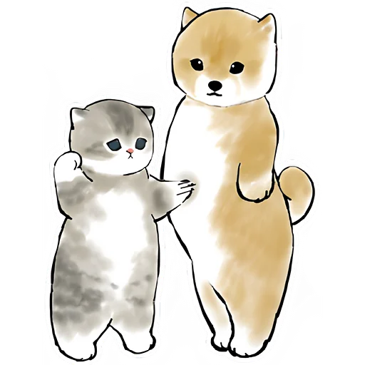 😌 Стикер «Шиба и Нян» для Telegram