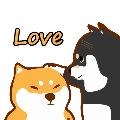 ❤️ Стикер «shiba jd» для Telegram