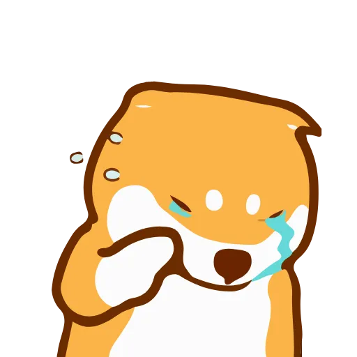 🥲 Стикер «shiba jd» для Telegram