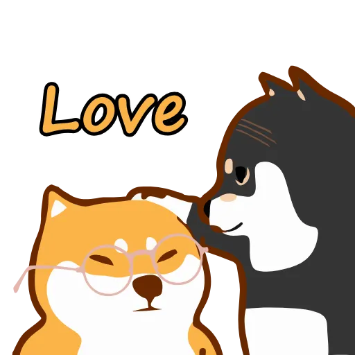 ❤️ Стикер «shiba jd» для Telegram
