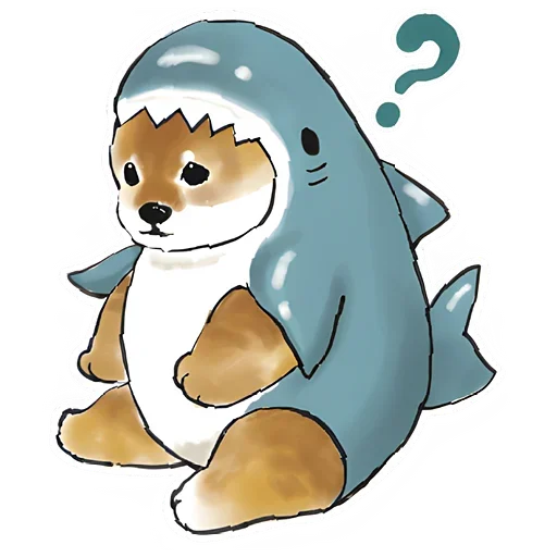 🤔 Стикер «Шиба и Нян котик» для Telegram