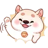 Стикер 47 🐶 Шиба