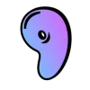 🤩 Эмодзи «Градиент, русские и английские» для Telegram