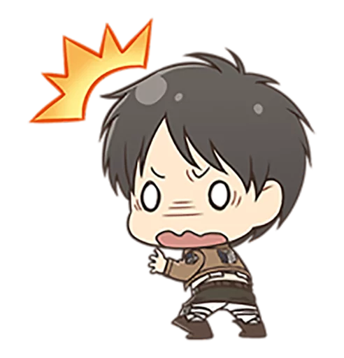 😰 Стикер «shingeki no kyojin chibi» для Telegram