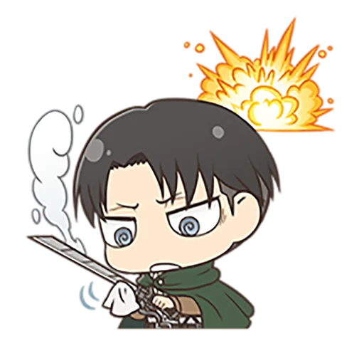 💥 Стикер «shingeki no kyojin chibi» для Telegram