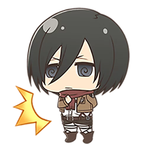 💂 Стикер «shingeki no kyojin chibi» для Telegram