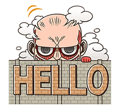 👁 Стикер «shingeki no kyojin chibi» для Telegram