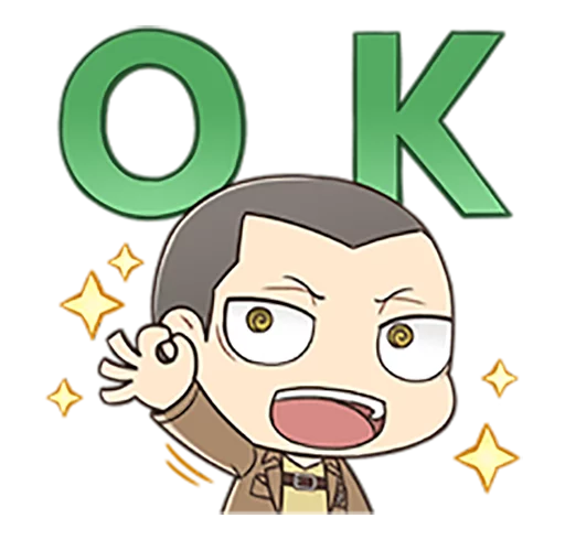 👌 Стикер «shingeki no kyojin chibi» для Telegram