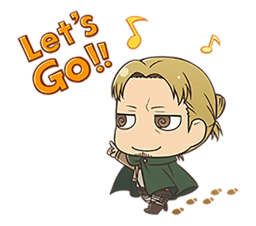 🚶 Стикер «shingeki no kyojin chibi» для Telegram