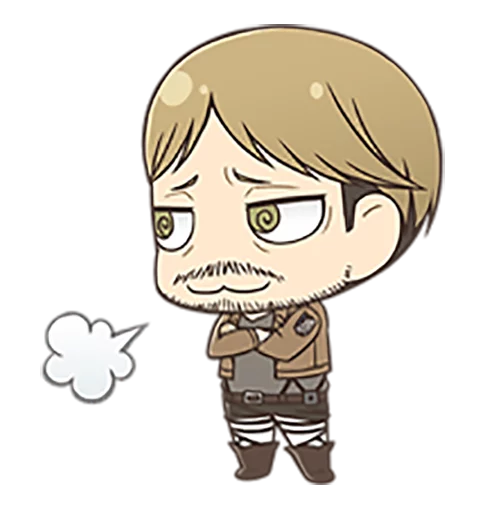 😬 Стикер «shingeki no kyojin chibi» для Telegram