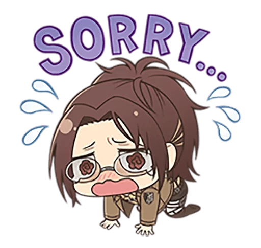 😭 Стикер «shingeki no kyojin chibi» для Telegram