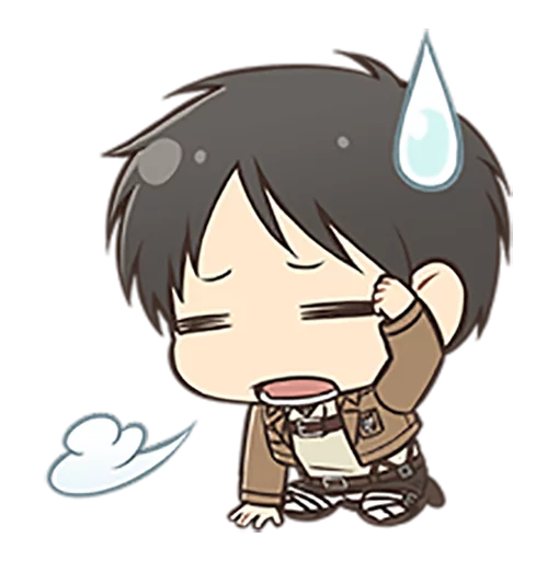 😥 Стикер «shingeki no kyojin chibi» для Telegram