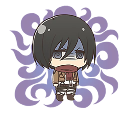 😡 Стикер «shingeki no kyojin chibi» для Telegram