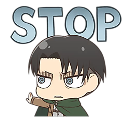 ✋ Стикер «shingeki no kyojin chibi» для Telegram