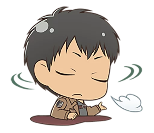 😕 Стикер «shingeki no kyojin chibi» для Telegram