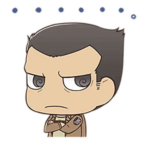 😑 Стикер «shingeki no kyojin chibi» для Telegram