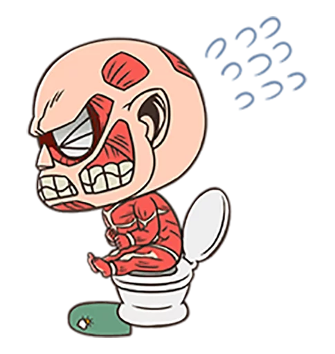🚽 Стикер «shingeki no kyojin chibi» для Telegram