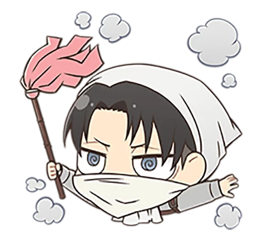 😷 Стикер «shingeki no kyojin chibi» для Telegram