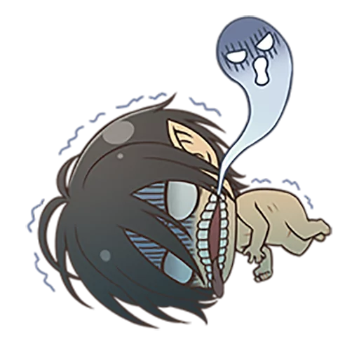 🤕 Стикер «shingeki no kyojin chibi» для Telegram