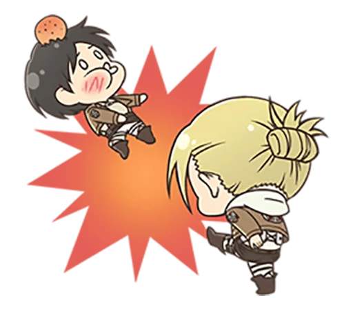 👊 Стикер «shingeki no kyojin chibi» для Telegram