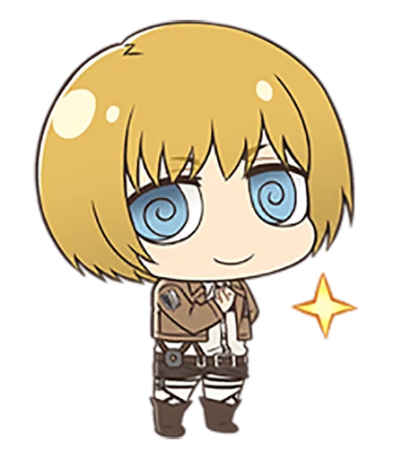 🙂 Стикер «shingeki no kyojin chibi» для Telegram