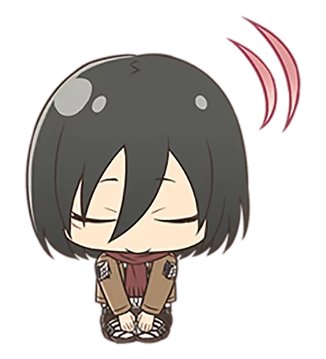 😔 Стикер «shingeki no kyojin chibi» для Telegram