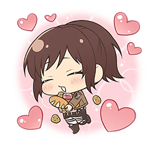 🍞 Стикер «shingeki no kyojin chibi» для Telegram