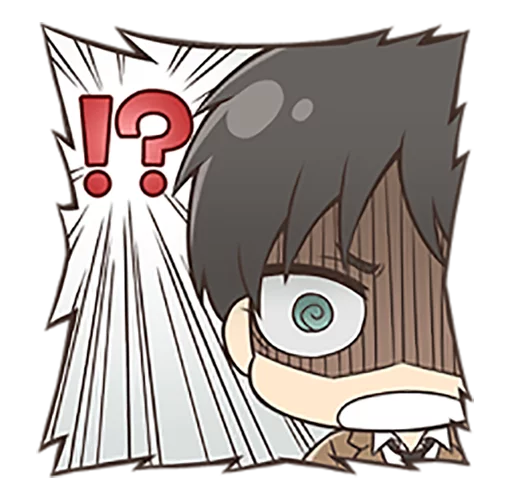😨 Стикер «shingeki no kyojin chibi» для Telegram