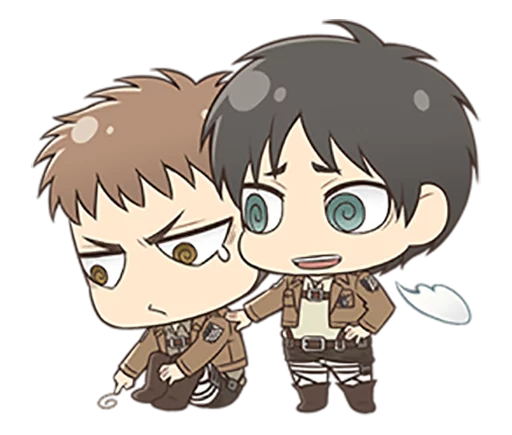 🌸 Стикер «shingeki no kyojin chibi» для Telegram