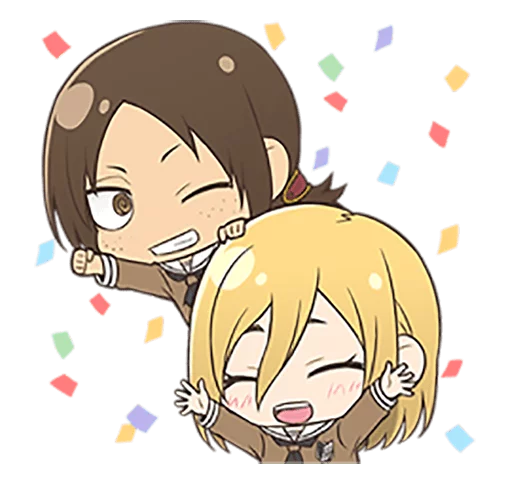 🙌 Стикер «shingeki no kyojin chibi» для Telegram