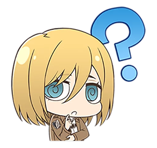 🤔 Стикер «shingeki no kyojin chibi» для Telegram