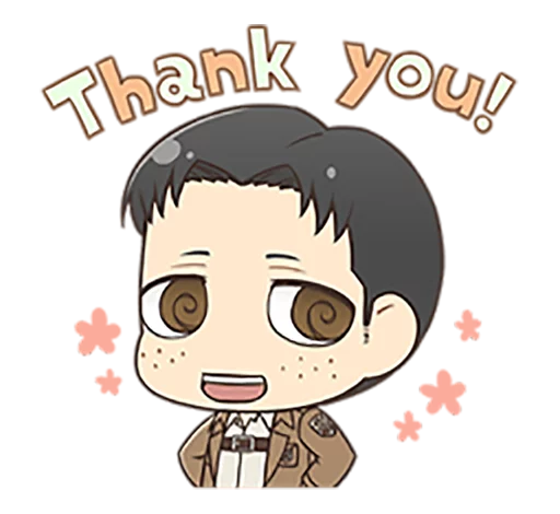 😀 Стикер «shingeki no kyojin chibi» для Telegram