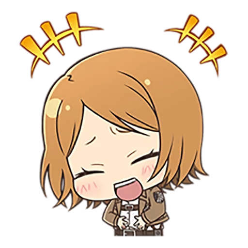 🤣 Стикер «shingeki no kyojin chibi» для Telegram