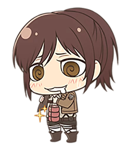 🤤 Стикер «shingeki no kyojin chibi» для Telegram