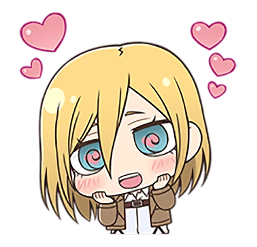 😍 Стикер «shingeki no kyojin chibi» для Telegram