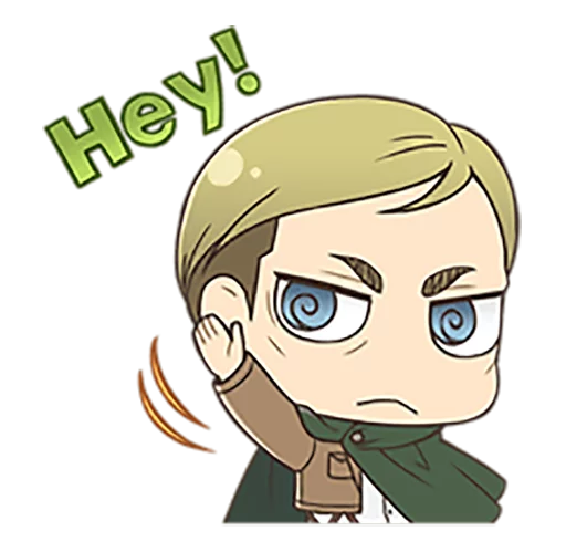 🙋 Стикер «shingeki no kyojin chibi» для Telegram