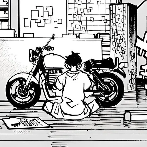 🏍️ Стикер «Shinichiro Sano» для Telegram