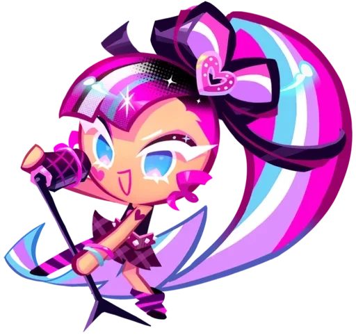 🎤 Стикер «Shining Glitter Cookie» для Telegram