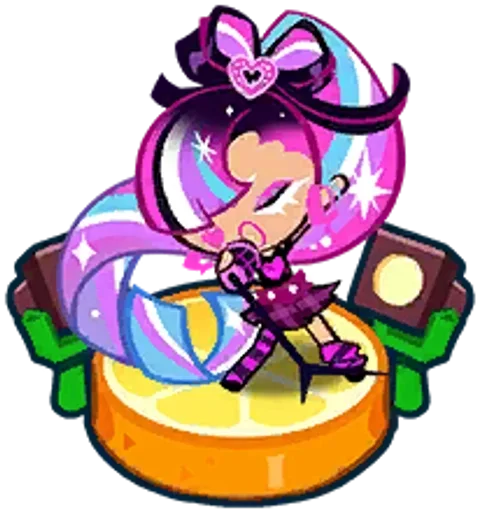 🎤 Стикер «Shining Glitter Cookie» для Telegram