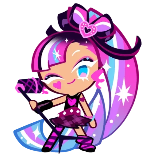 🎤 Стикер «Shining Glitter Cookie» для Telegram