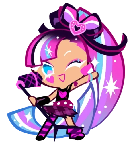 🎤 Стикер «Shining Glitter Cookie» для Telegram