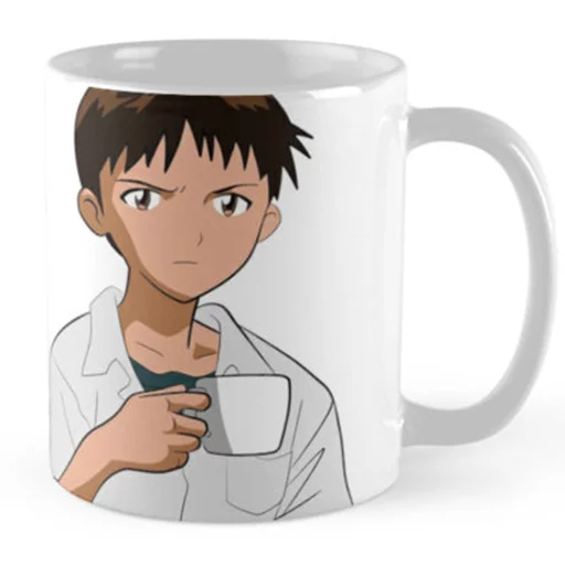 😐 Стикер «SHINJI WITH A FUCKING CUP» для Telegram