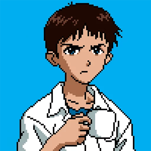 😐 Стикер «SHINJI WITH A FUCKING CUP» для Telegram