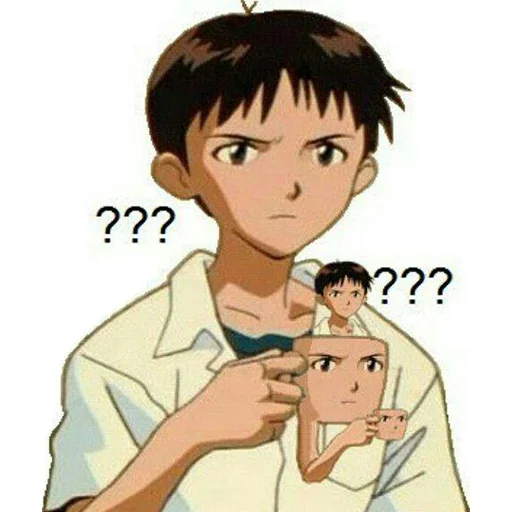 😐 Стикер «SHINJI WITH A FUCKING CUP» для Telegram