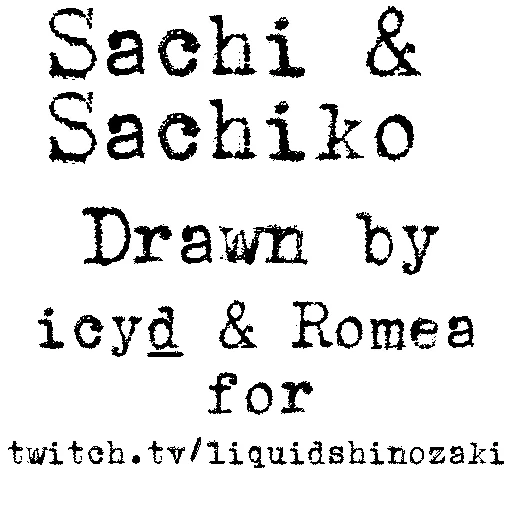 🤍 Стикер «Shinozaki Sisters» для Telegram